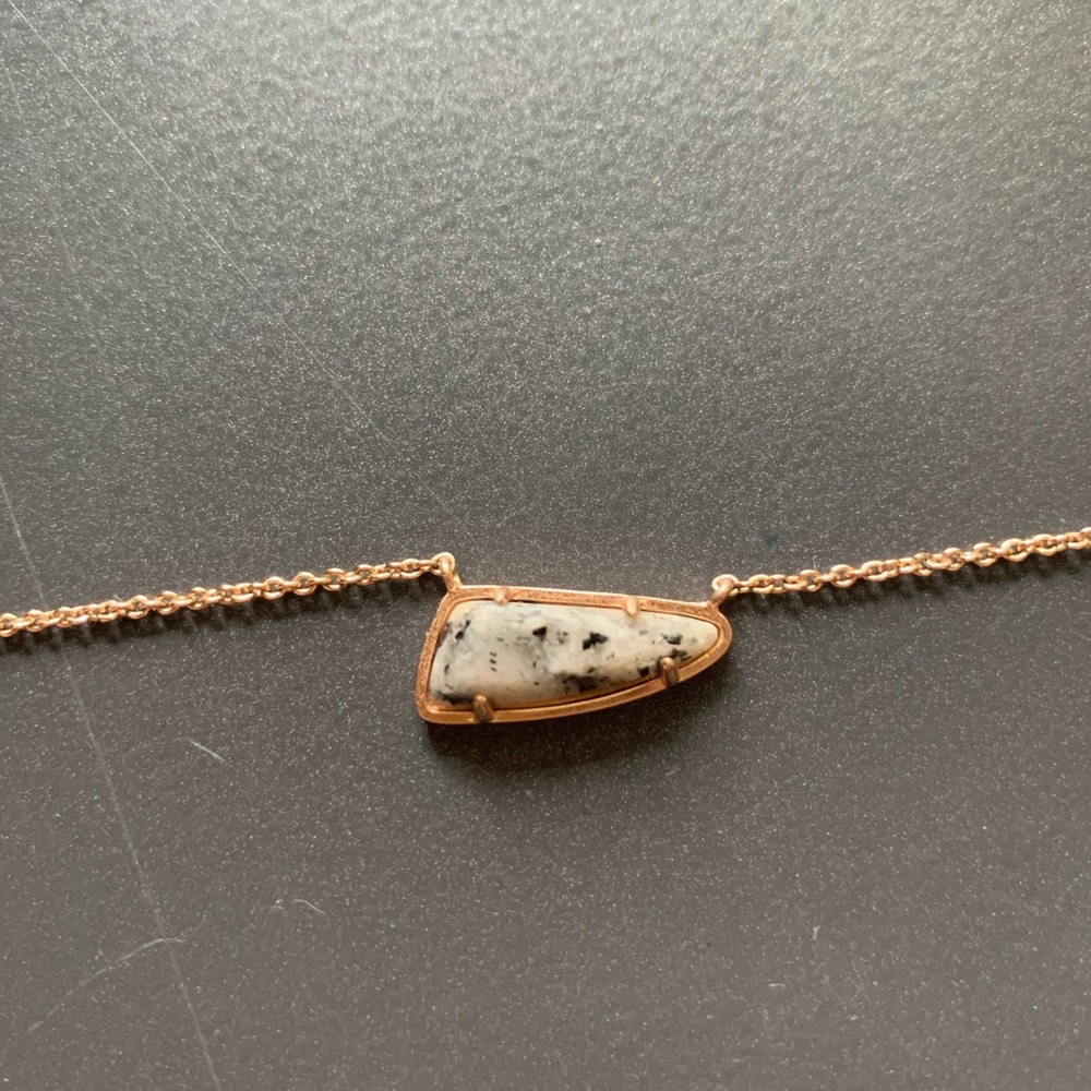 Kendra Scott Rose Gold Granite Necklace